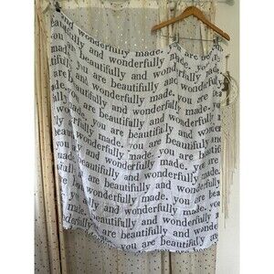 Lace To Face Design  "You Are Beautifully And Wonderfully Made" Blanket 46"x49"